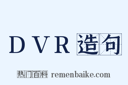 DVR造句是什么意思的图片